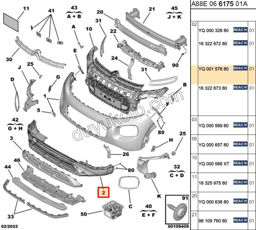 Ön Tampon Alt IZGARA DEFLEKTOR C3AIR