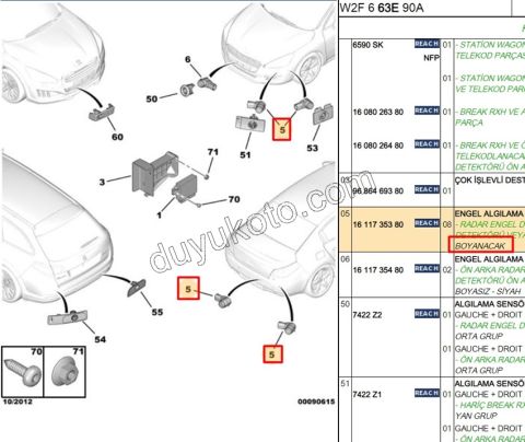 SENSOR PARK P2081 P5081 C42