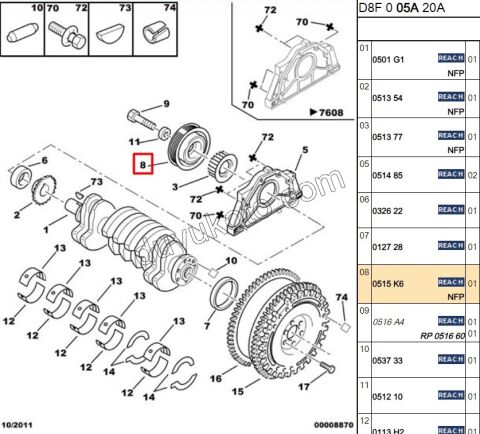 KASNAK KRANK XU7JP4 XU10J4R
