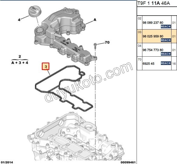CONTA KULBUTOR MOTOR UST 1.2CC 130HP KOMP