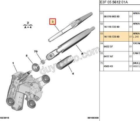 Arka Silgi Süpürgesi CCT