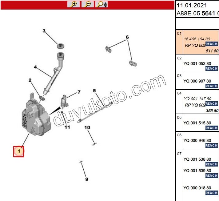 Cam Yıkama Suyu Deposu C3 AIR