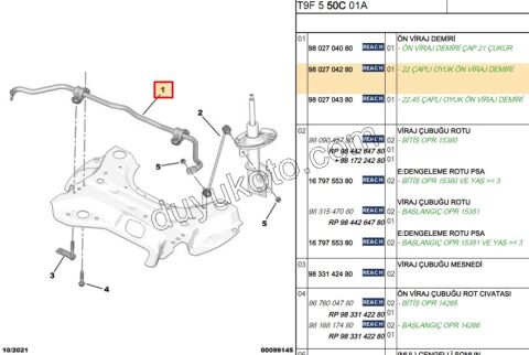 VIRAJ DEMIRI KOMP P3082 1.2CC 130HP 22MM