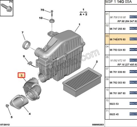 Hava Filtre Hortumu Alt P301 EB2