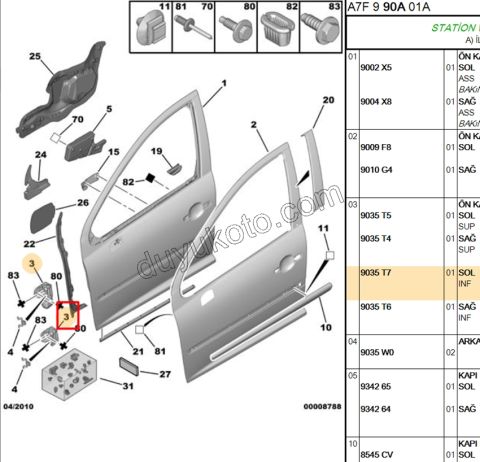 MENTESE KAPI ON ALT L P207