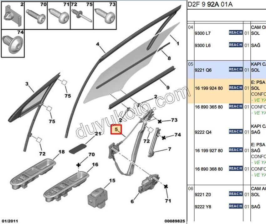 MEKANIZMA KRIKO CAM ON L P407