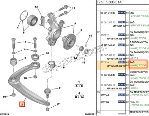 Salıncak Sağ RCZ 156HP