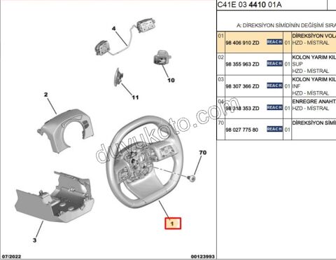Direksiyon Simidi C43E