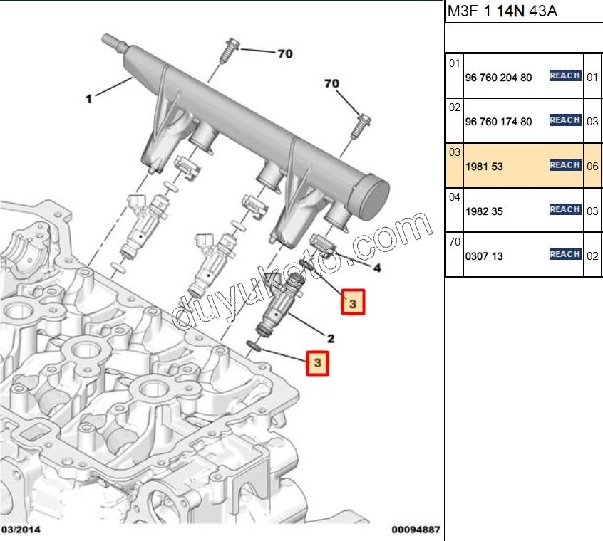 ORING CONTA TK ENJEKTOR X 3AD EB2