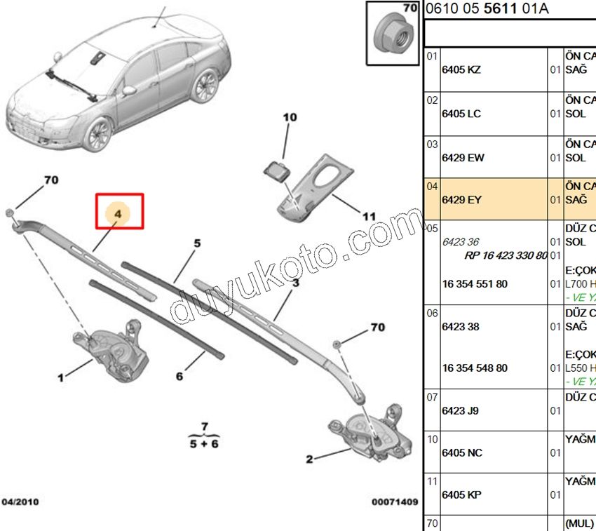 KOL CAM SILGI METAL R C53