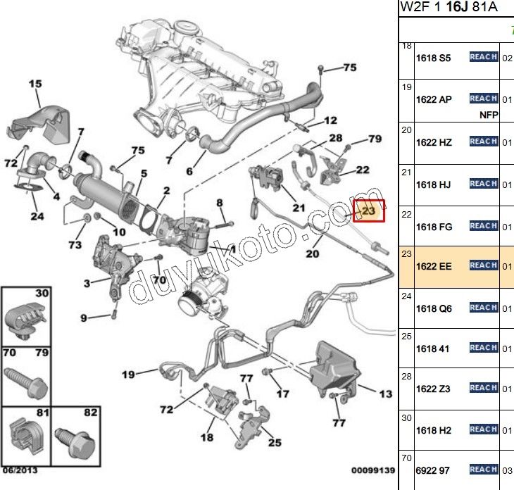 Vakum Elektrovana Borusu   2.0HDİ 16V 136HP P307 P407
