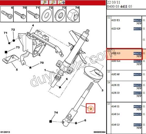 Direlsiyon Mili Mafsalı PRT1 FREZELI IPTAL