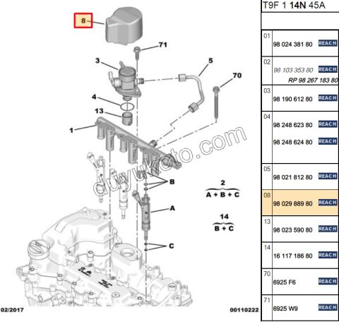 Mazot Pompa Koruyucu Üst Kapak 1.2CC 130HP