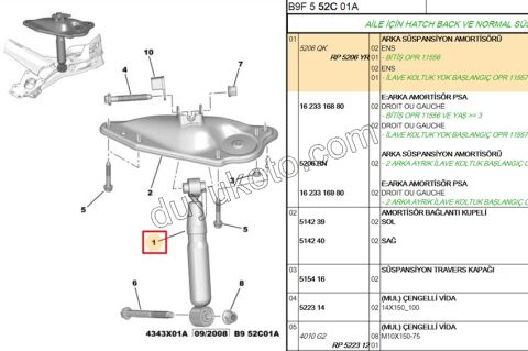 Arka Amortisör PRT3 C4PC1