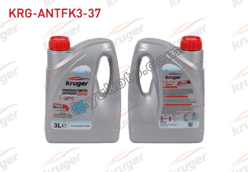 KRUGER Kırmızı Antifiriz 3 LT -40^C Organik