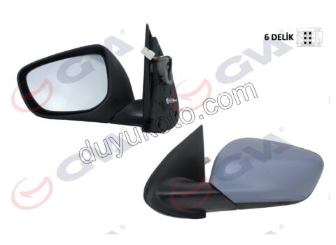 Peugeot 301 Dikiz Aynası Sol Elektirikli (Kapaklı Astarlı) 2012/2016