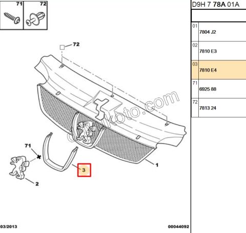 TEK CERCEVE ON PANJUR ARMA P406 D9