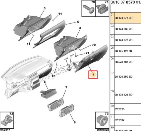 Torpıdo Kapağı C34 B618