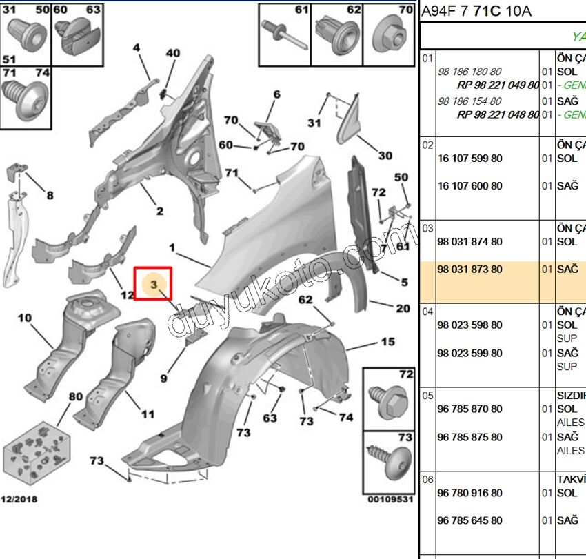 SAC ON CAMURLUK UC BAGLANTI R P20081