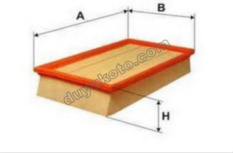 Hava Filtresi P306 Yeni Model KARE PLATINYUM