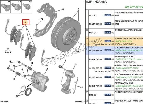 Fren Balatası Ön P5081