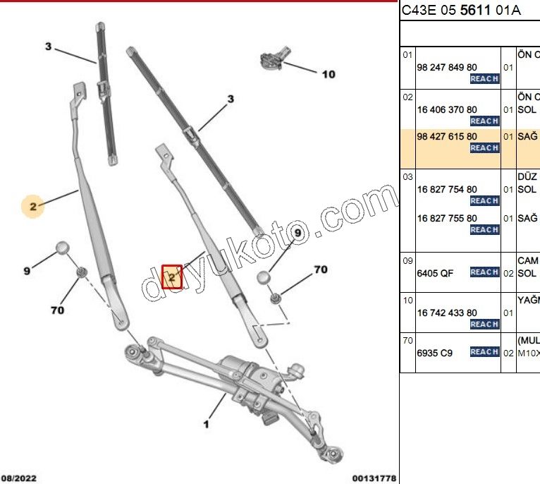 KOL CAM SILGI METAL R C43 C4X