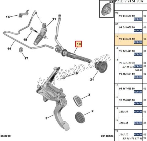 DEBRIYAJ MERKEZ UST ELEK+ P2082 P20082
