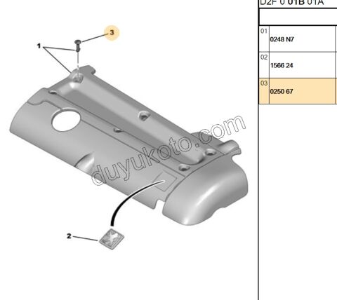 Külbütör Kapak Ust Klıps (Pim) EW10J4