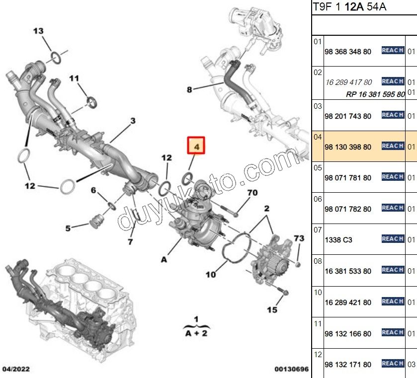 Conta (Oringi)  1.5HDİ Euro6