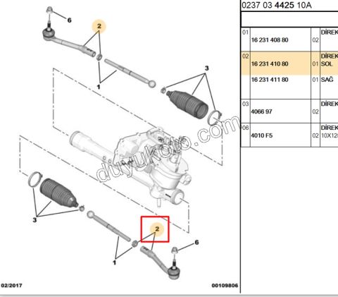 Sol Rot Başı C34 2010> B618