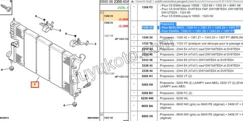 RADYATOR EM PRT1 XUD9 >97/99 (GECME) PLASTIK TIRNAKLI