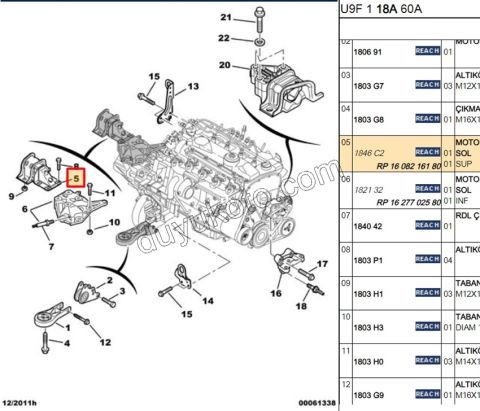 TAKOZ MOTOR UST L BXR3
