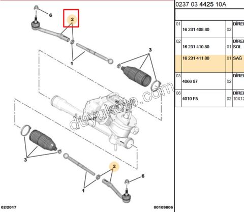Rot Başı Sağ C34 2010> B618