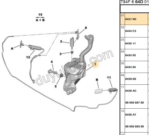 Cam Yıkama Suyu Deposu P5008 FAR YIKAMA+