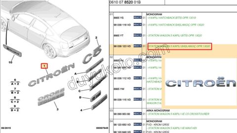 YAZI CITROEN YM C53 SW