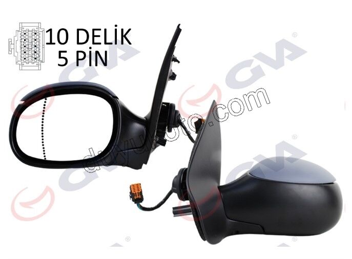 Peugeot 206 Dikiz Aynası Sol Elektirikli 1998/2003