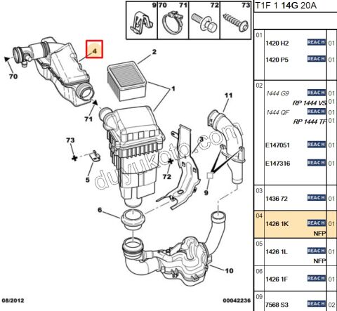 Hava Dinlendirme Kazanı  P206 TU3JP TU5JP 90HP
