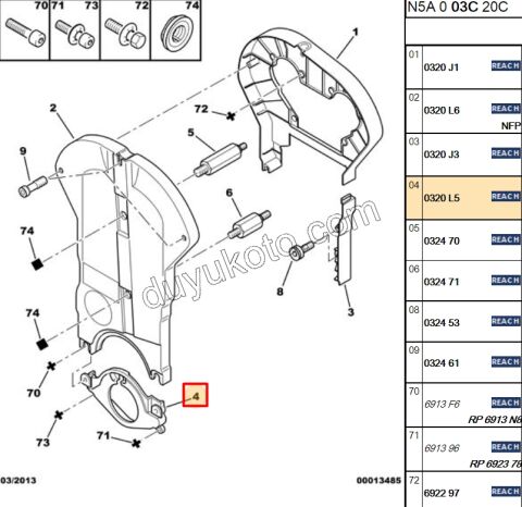 KAPAK EKSANTRIK DIS ALT KUCUK XU7JP4