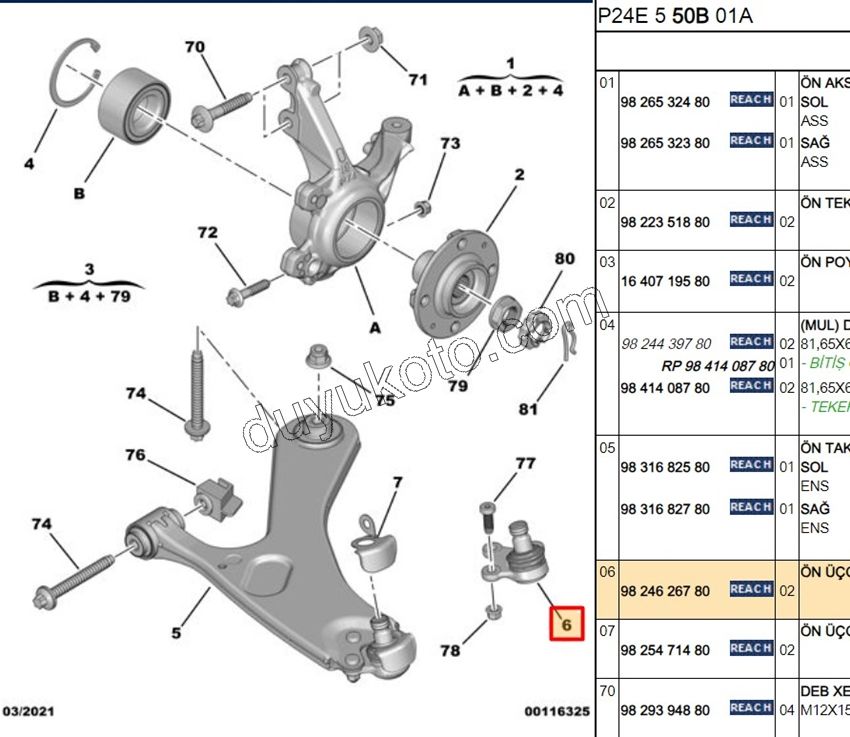 Rotil P20082 C43 DS32