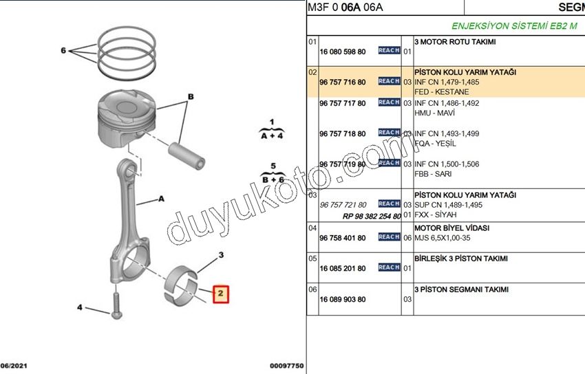 KOL YATAK ALT STD EB2