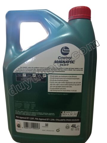 CASTROL  MAGNATEC  YAG  5W30  4LT  TAM SENTETIK DPF++
