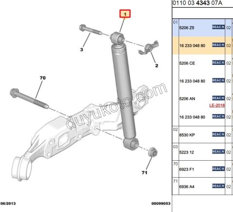 Arka Amortisör C32 C2