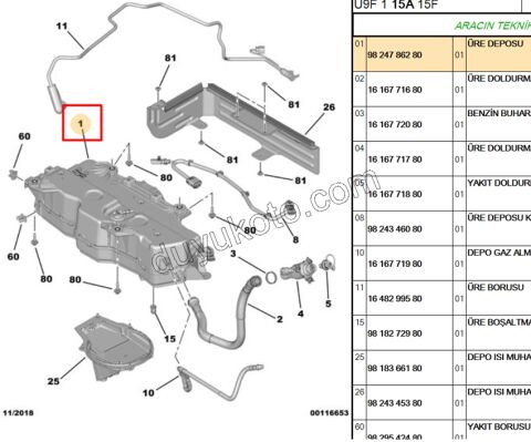 DEPO ADBLUE BXR3MQ DW10F EURO 6.3