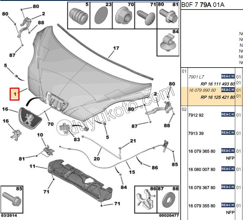 MOTOR KAPUTU P1071MQ