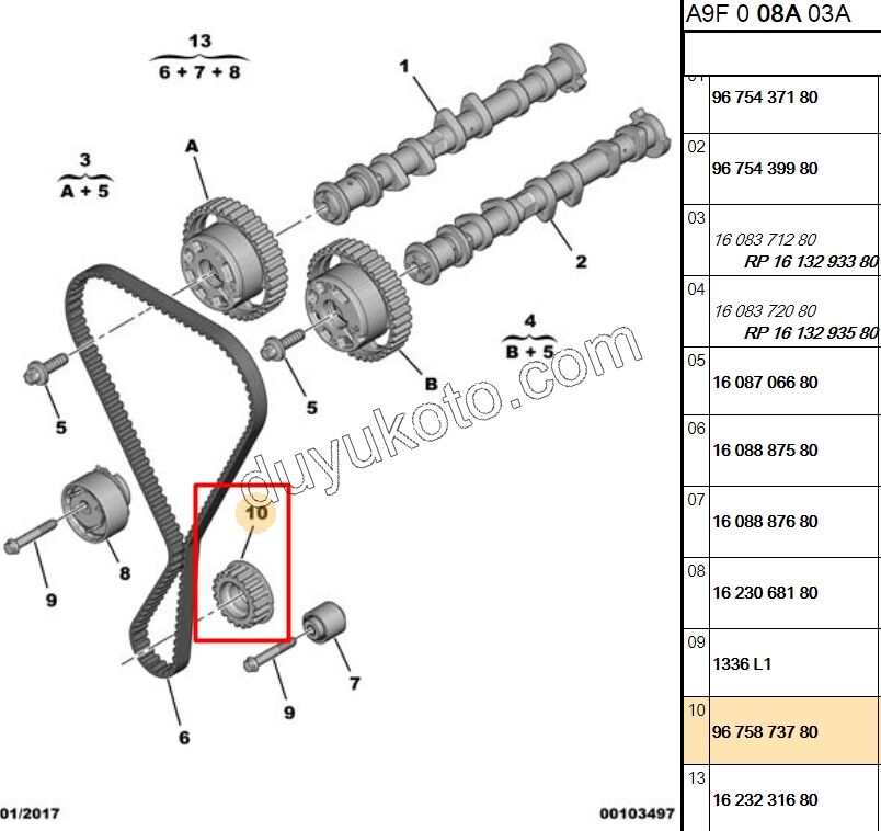 Krank Dişlisi ALT UFAK EB2 60KW