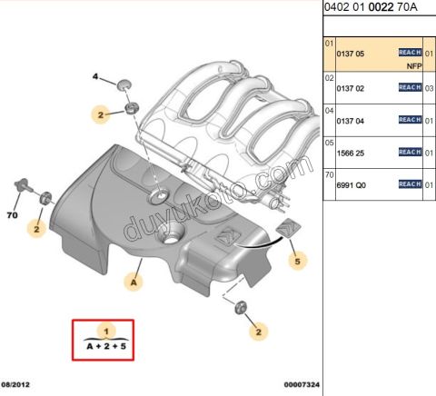 MUHAFAZA MOTOR UST BR1 BR2 DW8