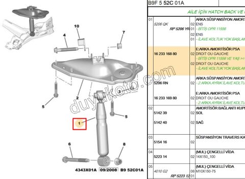 Arka Amortisör PRT3 C4PC1