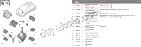 SIGORTA KUTUSU MOTOR ICI BSM 9664055480 9664055580 9664055780