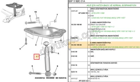 Arka Amortisör PRT3 C4PC1