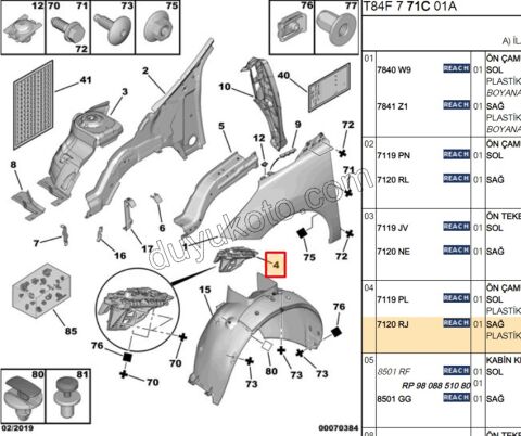 AYAK ON CAMURLUK BAGLANTI R P30081